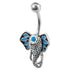 Belly Bar - Steel Ganesha Elephant