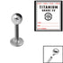 Sterile Titanium Internal Thread Labret