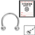 Sterile Titanium Internal Thread Circular Barbells (CBB) (Horseshoes)