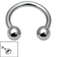 Titanium Internally Threaded Circular Barbells (CBB) (Horseshoes) 1.6mm