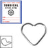 Sterile Steel Continuous Heart Twist Ring