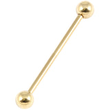 Zircon Titanium Industrial Scaffold Barbell (Gold colour PVD)
