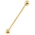 Zircon Titanium Industrial Scaffold Barbell (Gold colour PVD)