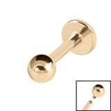 Zircon Titanium Internally Threaded Mini Ball Labrets 1.2mm
