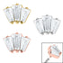Steel Three Jewelled Art Deco Baguette Fan for Internal Thread shafts in 1.2mm