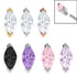 Steel Single Marquise Jewel for Internal Thread shafts in 1.2mm