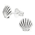 Sterling Silver Shell Ear Stud Earrings