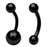 Black Steel Curved Bars 1.6mm