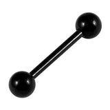 Black Steel Barbell 1.6mm 6-28mm
