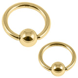 Gold Plated Titanium BCRs