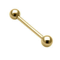 Gold Plated Titanium Barbells 1.6mm