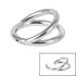Steel Double Band Hinged Clicker Ring