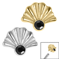 Steel Jewelled Deco Fan for Internal Thread shafts in 1.2mm