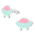 Sterling Silver UFO Ear Stud Earrings