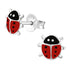 Sterling Silver LadyBird Ear Stud Earrings