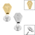 Titanium Internally Threaded Labrets 1.2mm - Titanium Coffin
