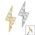 Titanium Jewelled Lightning Bolt for Internal Thread shafts in 1.2mm