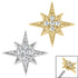 Steel Jewelled Large 8 point Star for Internal Thread shafts in 1.2mm