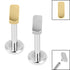 Titanium Internally Threaded Labrets 1.2mm - Titanium Bar
