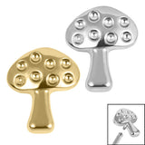 Titanium Toadstool for Internal Thread shafts in 1.2mm