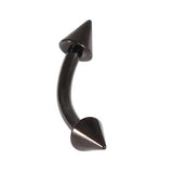 Black Steel Coned Micro Curved Bar 1.2mm
