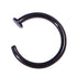 Black Steel Open Nose Ring