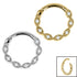 Steel Paris Milgrain Hinged Clicker Ring