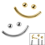 Titanium Smiley Face Pack for Internal Thread shafts in 1.2mm