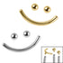 Titanium Smiley Face Pack for Internal Thread shafts in 1.2mm