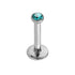 Steel Internally Threaded Jewelled Labrets 1.2mm