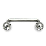 Titanium Jewelled Surface Barbell
