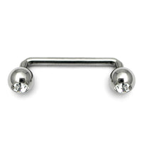 Titanium Jewelled Surface Barbell
