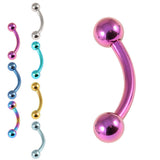 Titanium Curved Bar 1.6mm with 4-4 balls