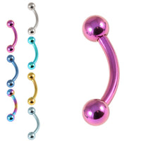 Titanium Curved Bar 1.6mm with 4-4 balls