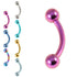 Titanium Curved Bar 1.6mm with 4-4 balls