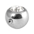 Steel Clip in Jewelled Balls 3mm