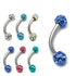 Smooth Glitzy Ball Micro Curved Bar 1.2mm