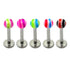 Acrylic Wave Labrets 1.2mm